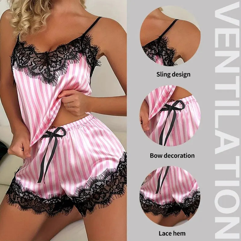 2 Piece Suspender Pajama Set