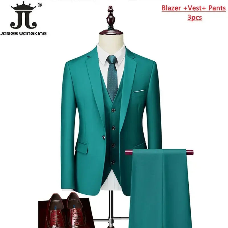 ( Jacket+Vest+Pants ) Formal Business Suit