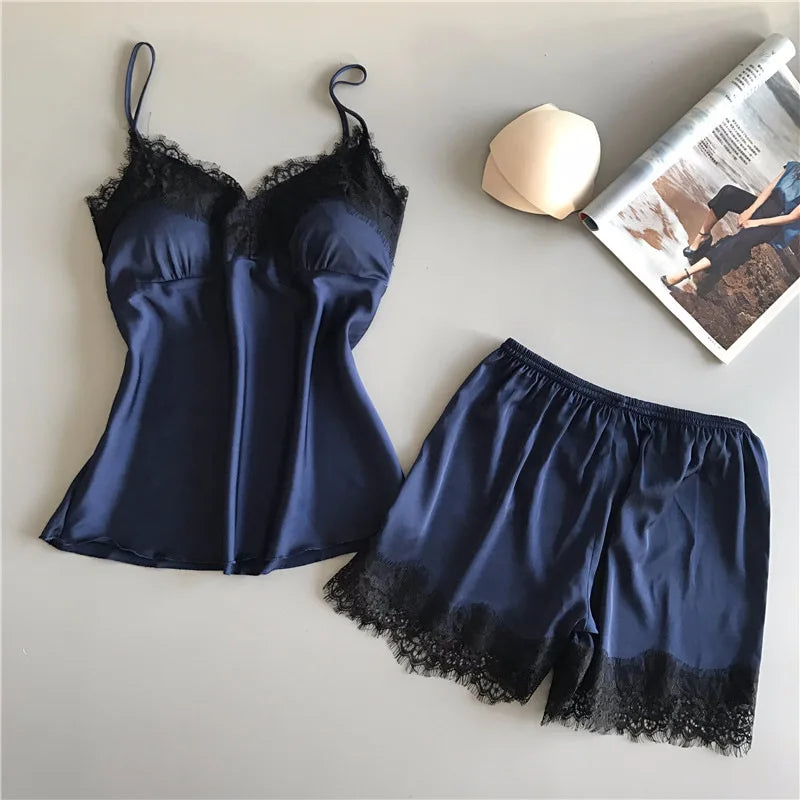 Suspender Shorts 2 Piece Pajama