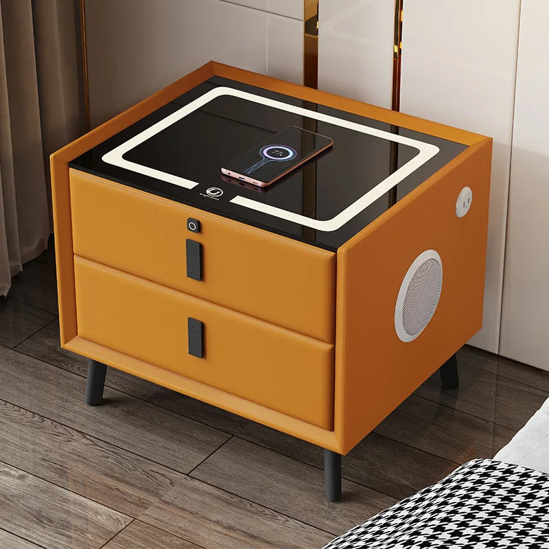 Smart Bedside 2 Drawers Nightstand