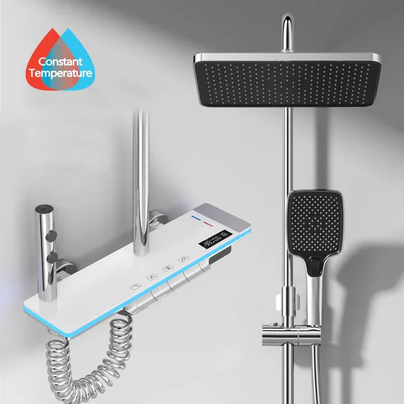 Smart Digital Display Shower Faucet Set