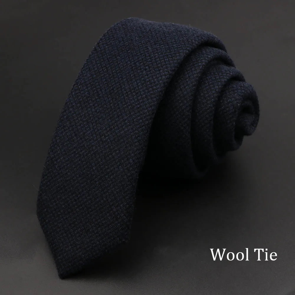High Quality Solid Cotton Men Necktie