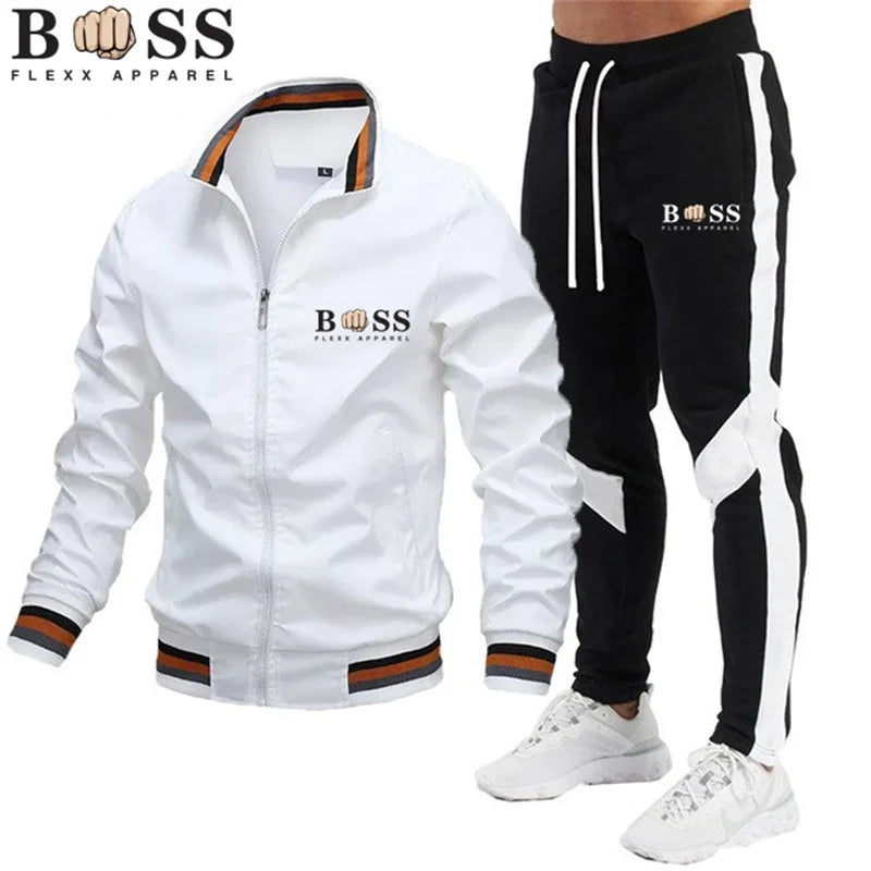 Mens Sweatshirt+sweatpants Sports Suit