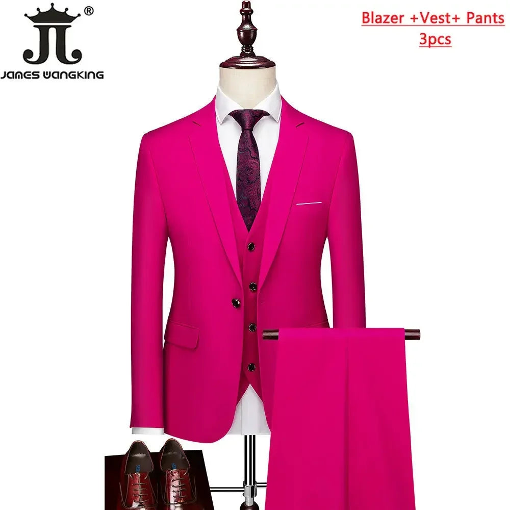 ( Jacket+Vest+Pants ) Formal Business Suit