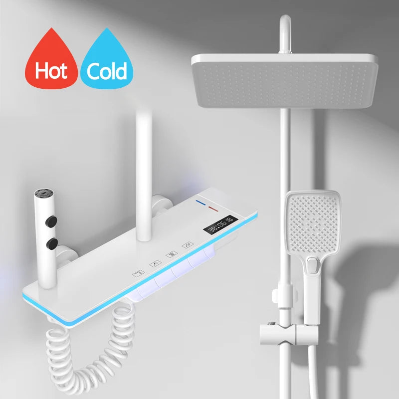 Smart Digital Display Shower Faucet Set