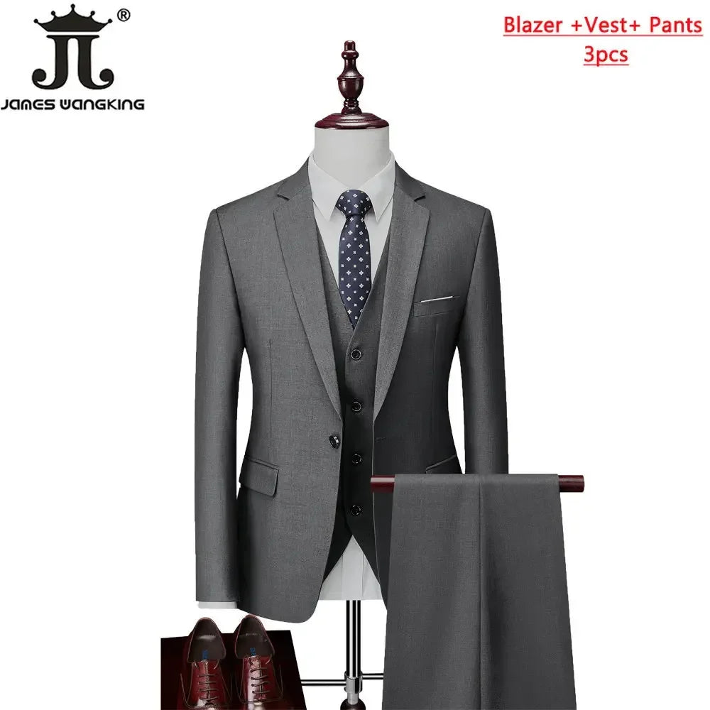 ( Jacket+Vest+Pants ) Formal Business Suit