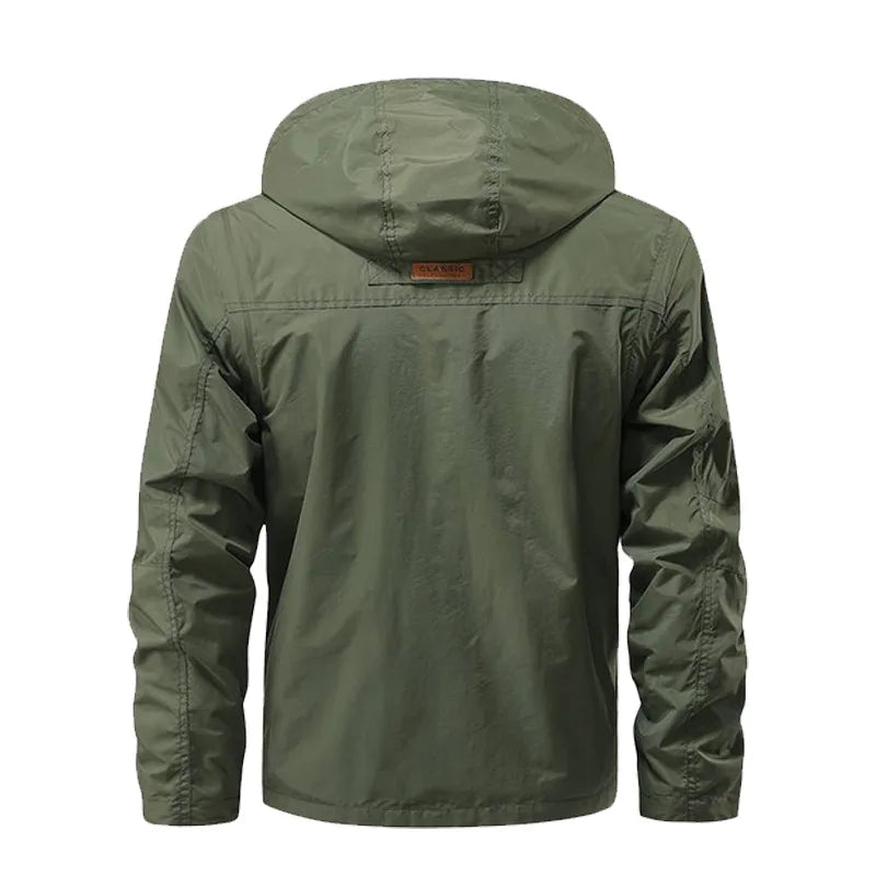 Detachable hooded cargo jacket