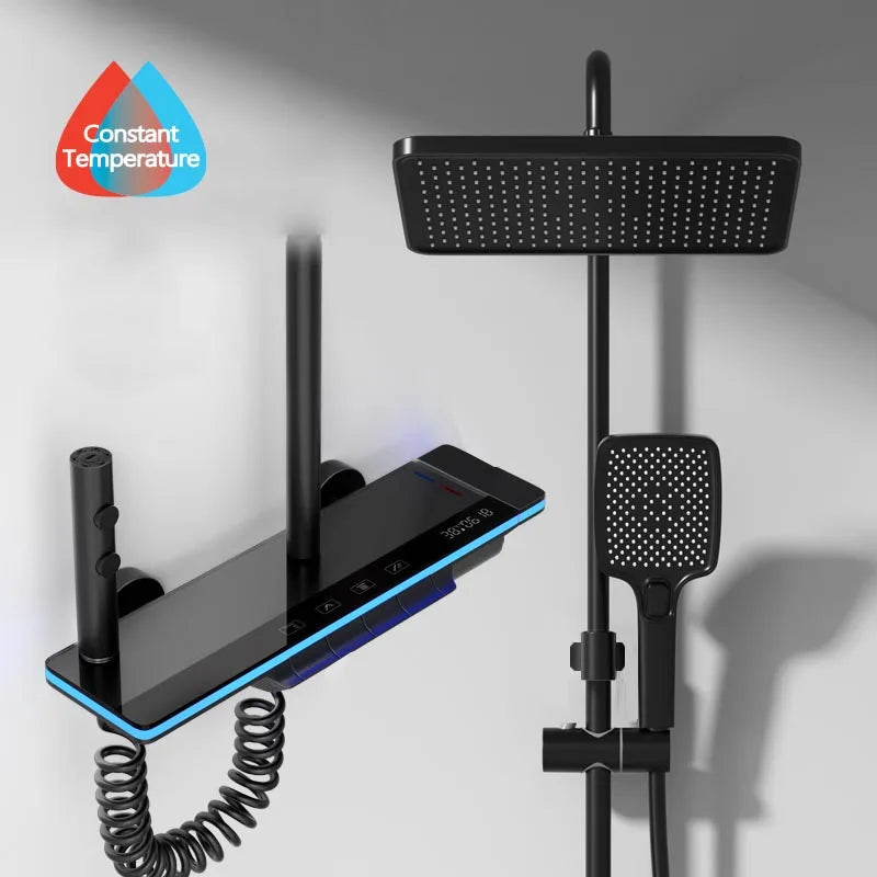 Smart Digital Display Shower Faucet Set