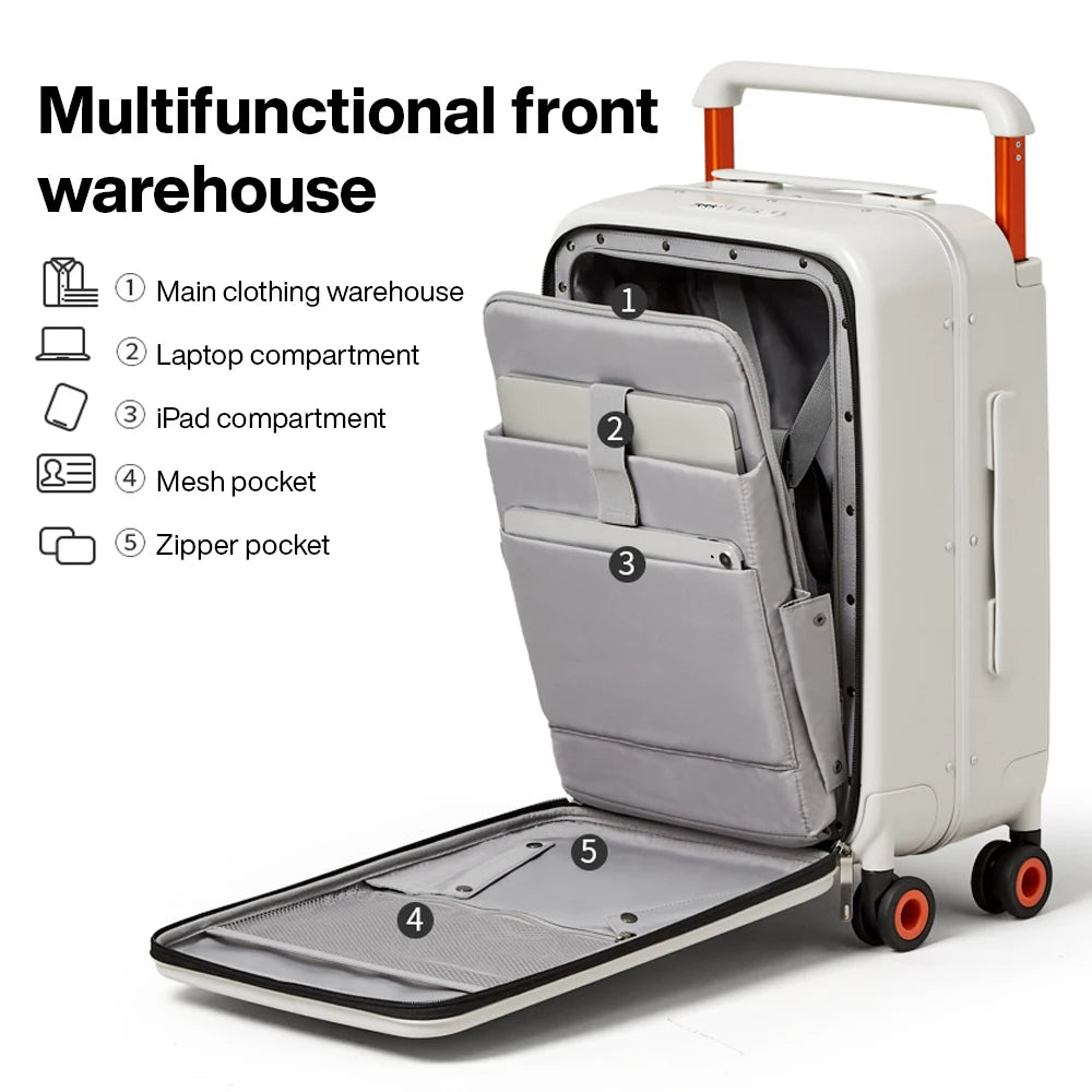 Wide Handle Suitcase