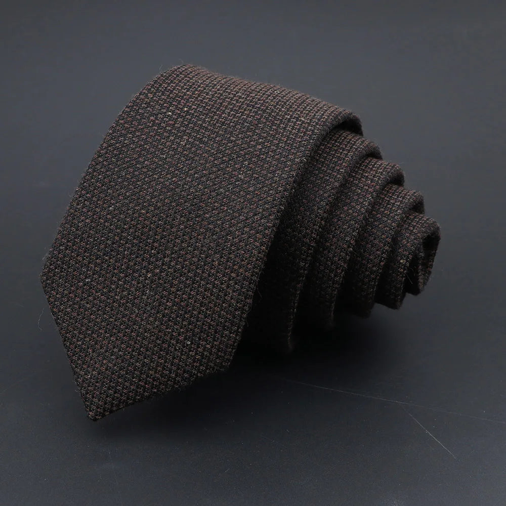 High Quality Solid Cotton Men Necktie