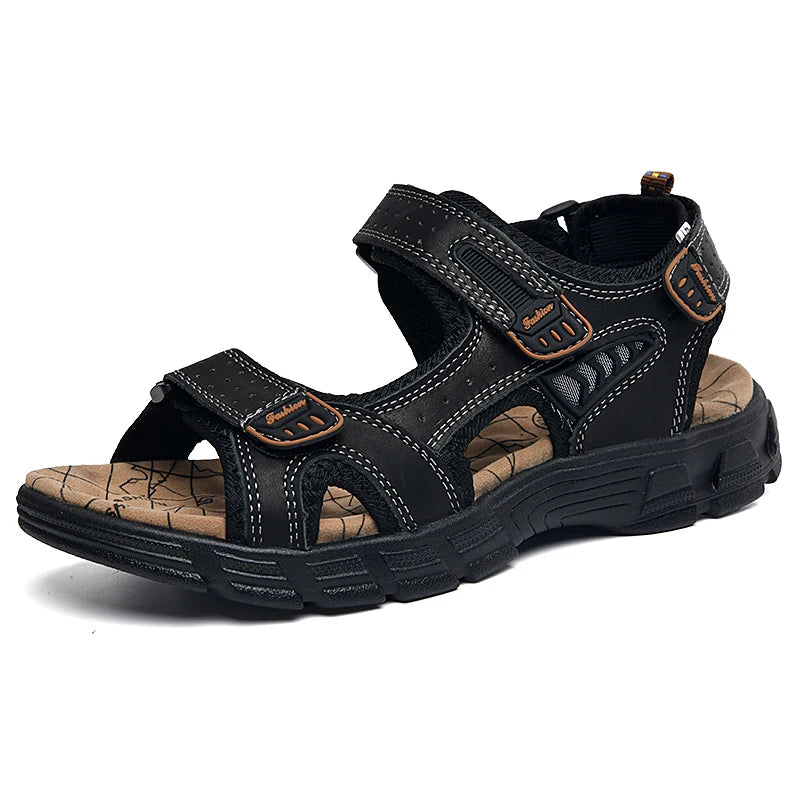 Classic Mens Summer Genuine Leather Sandals