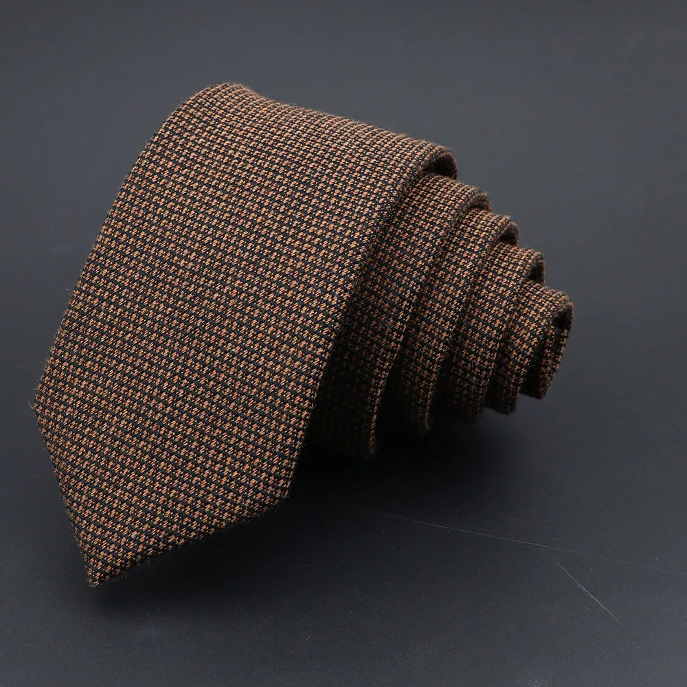 High Quality Solid Cotton Men Necktie