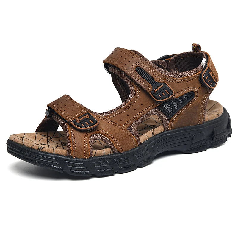 Classic Mens Summer Genuine Leather Sandals
