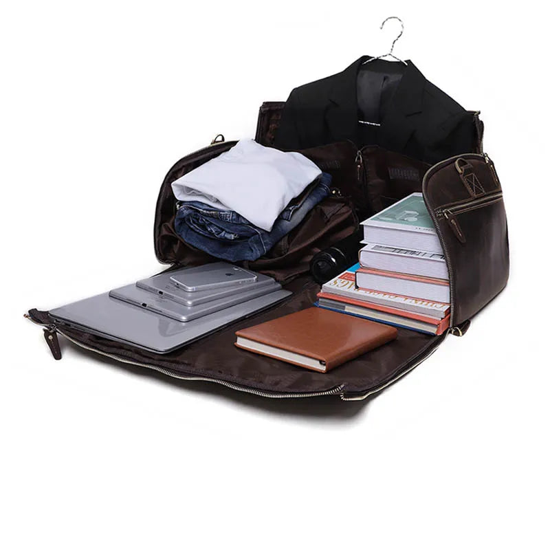 Leather Folding Suit Bag