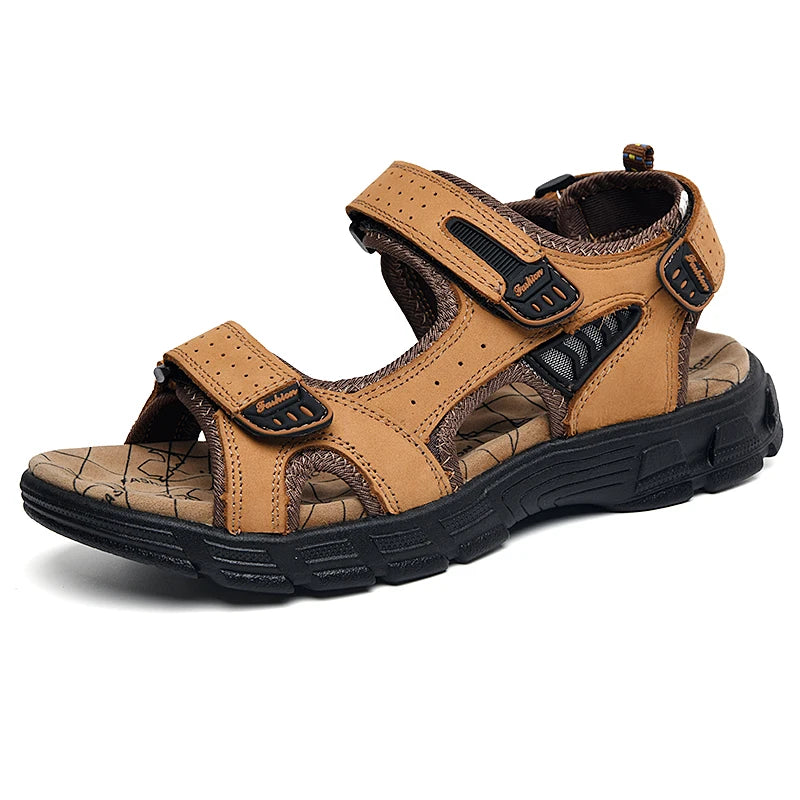 Classic Mens Summer Genuine Leather Sandals