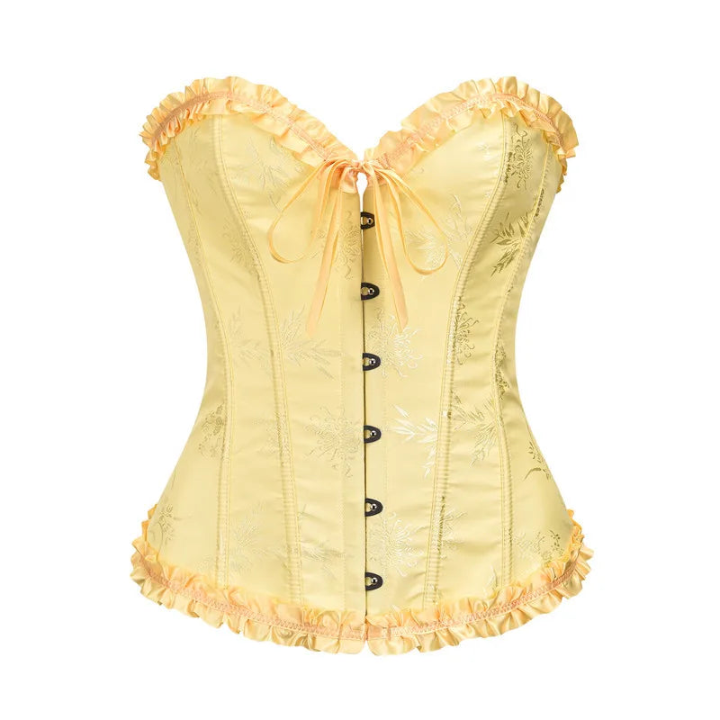 Ruffled Over-burst Push Up - Top Corset