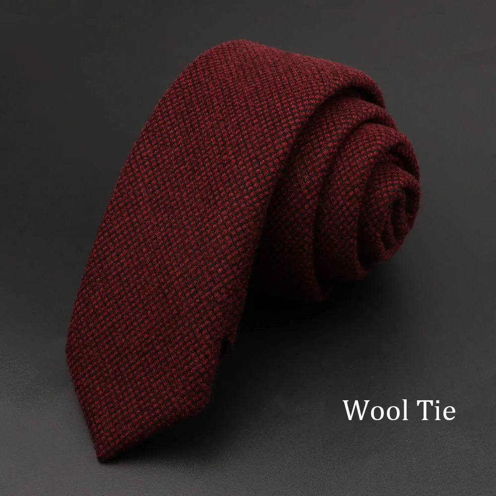 High Quality Solid Cotton Men Necktie