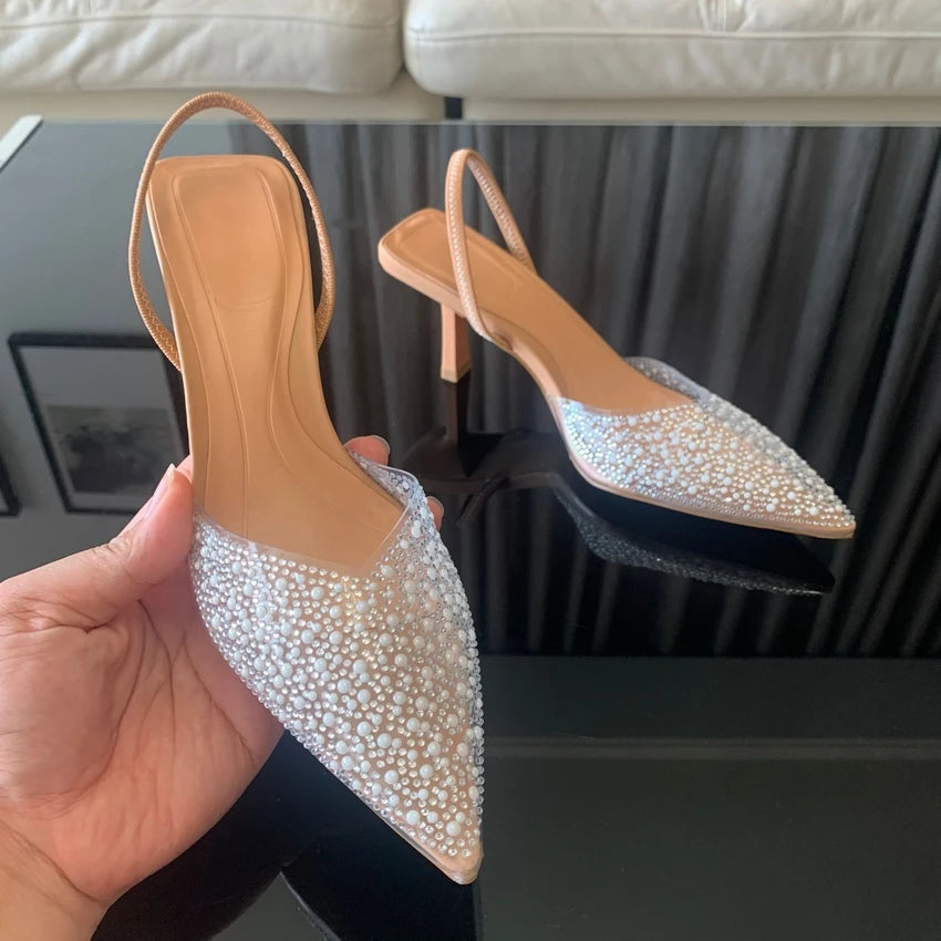 High Heel Slingback Pumps