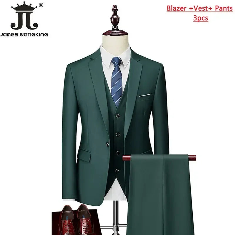 ( Jacket+Vest+Pants ) Formal Business Suit