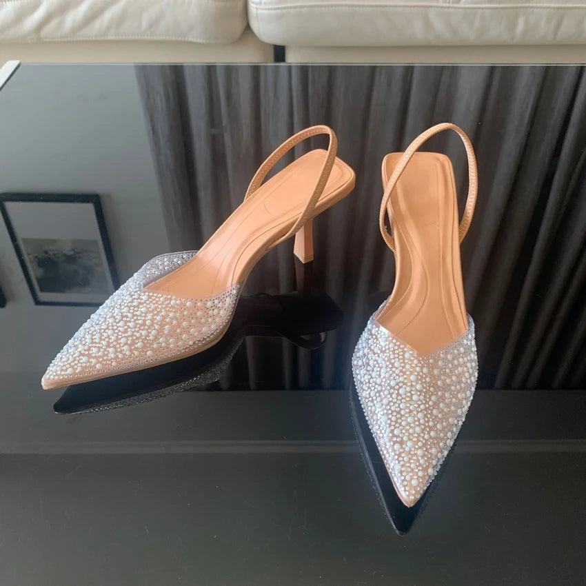 High Heel Slingback Pumps