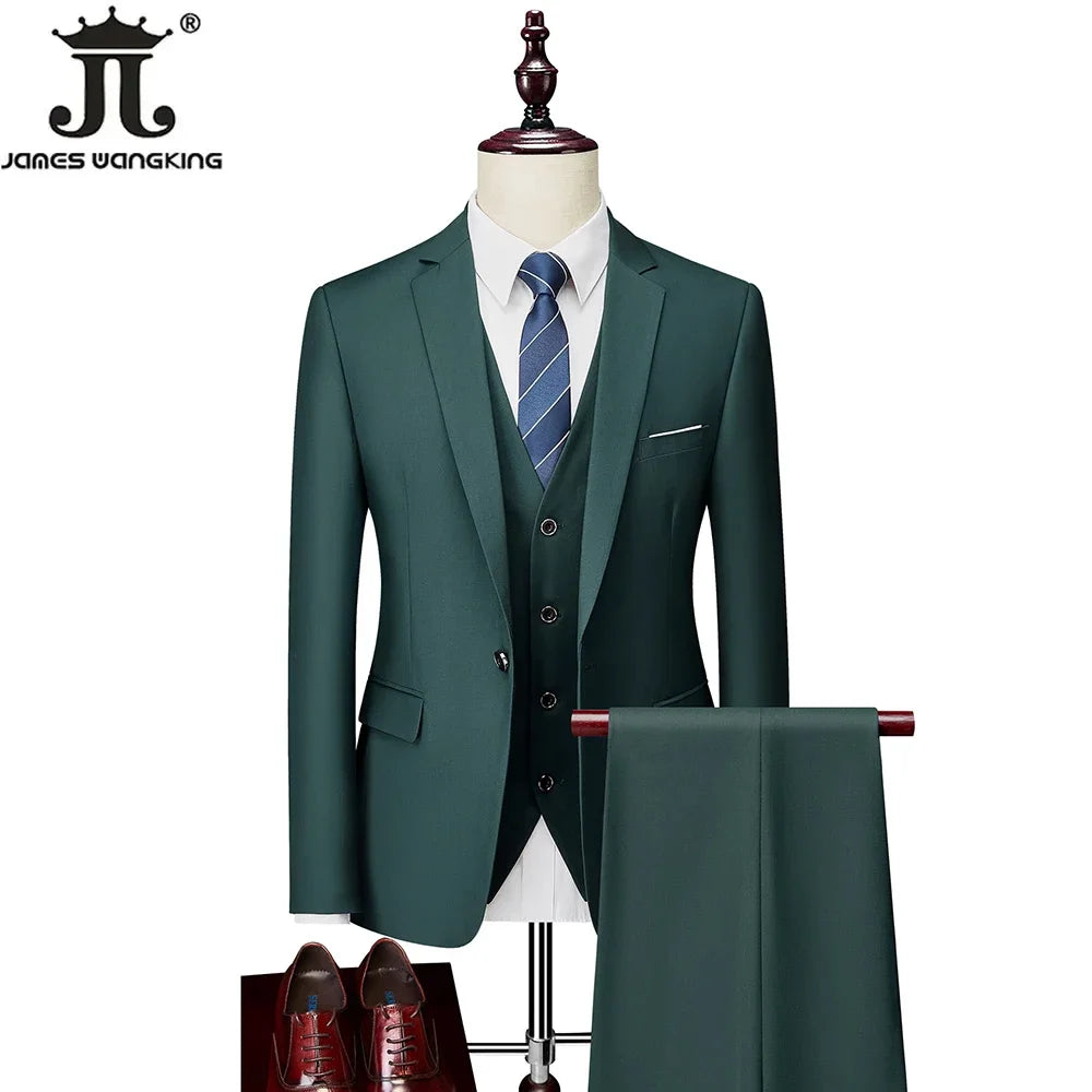 ( Jacket+Vest+Pants ) Formal Business Suit