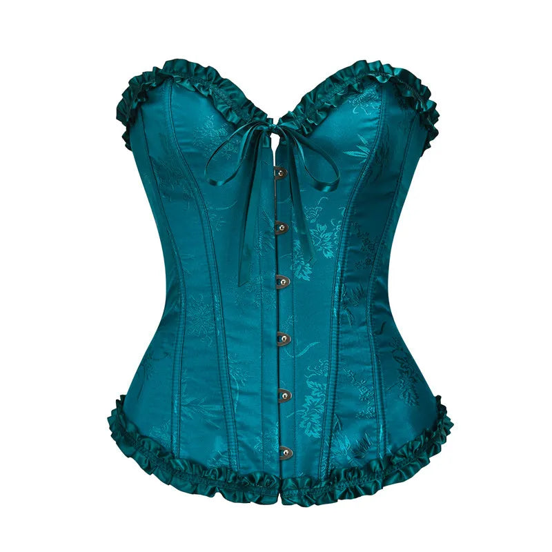 Ruffled Over-burst Push Up - Top Corset