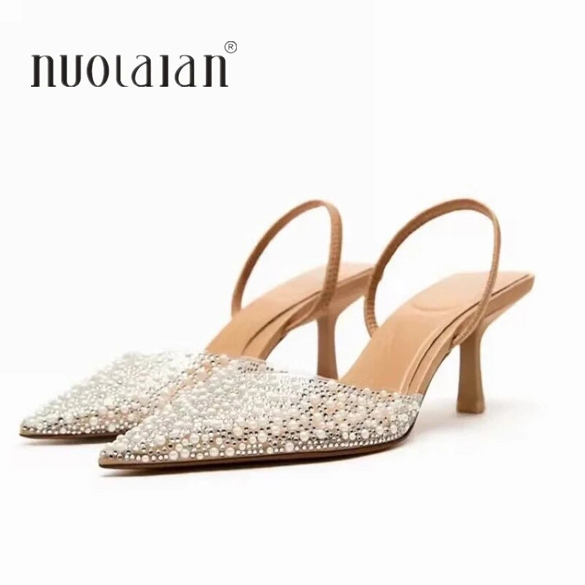 High Heel Slingback Pumps