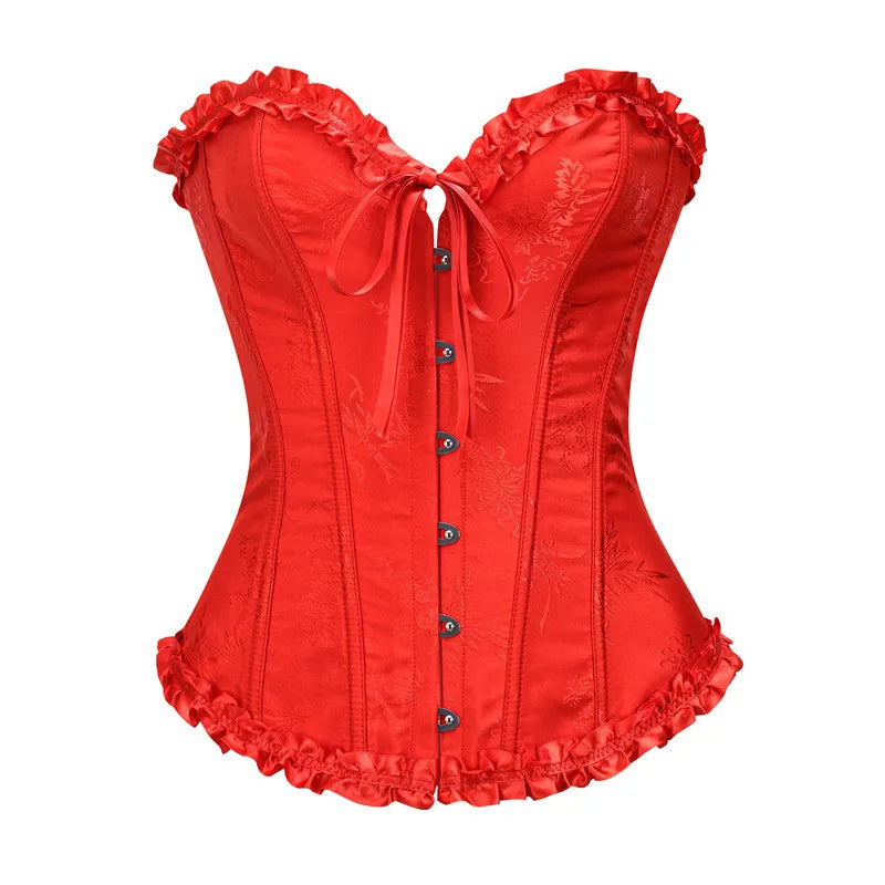 Ruffled Over-burst Push Up - Top Corset