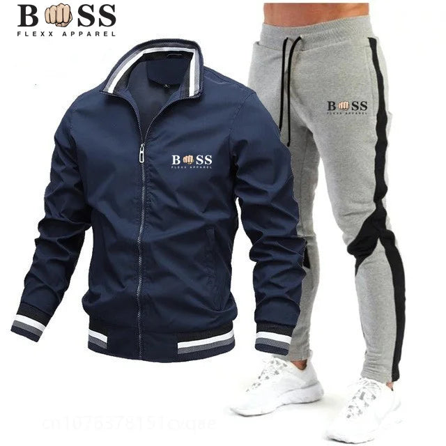 Mens Sweatshirt+sweatpants Sports Suit