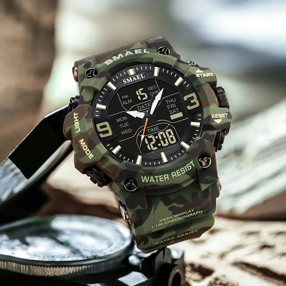 SMAEL 8049MC Camouflage Digital Waterproof Sports Watch