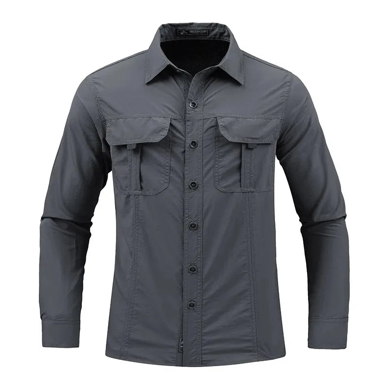 Tactical Long-Sleeved Cargo Shirt