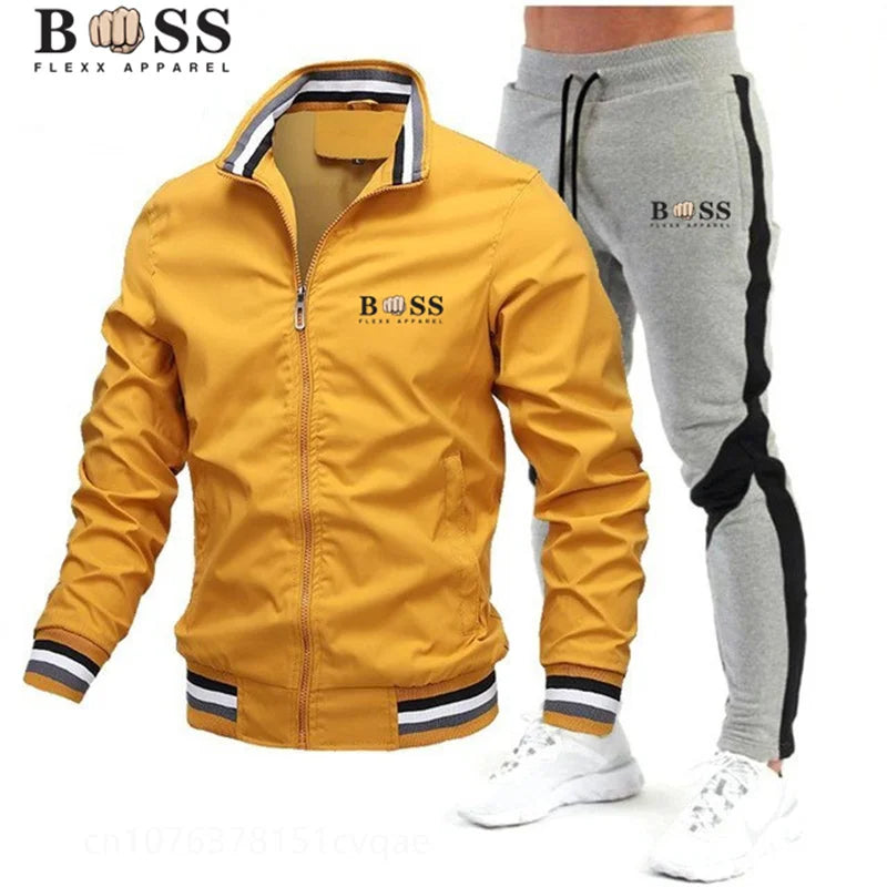 Mens Sweatshirt+sweatpants Sports Suit