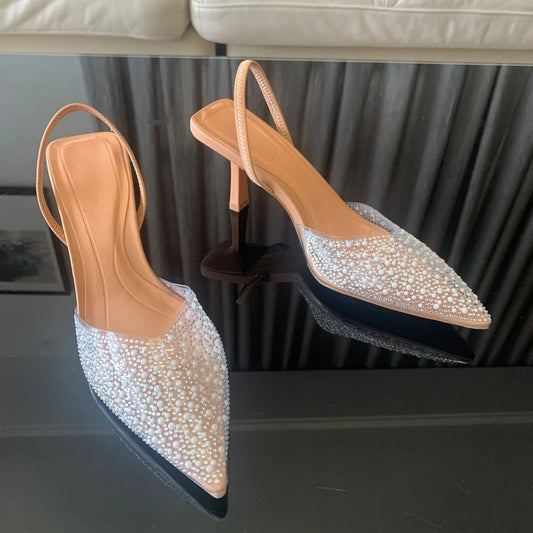 High Heel Slingback Pumps