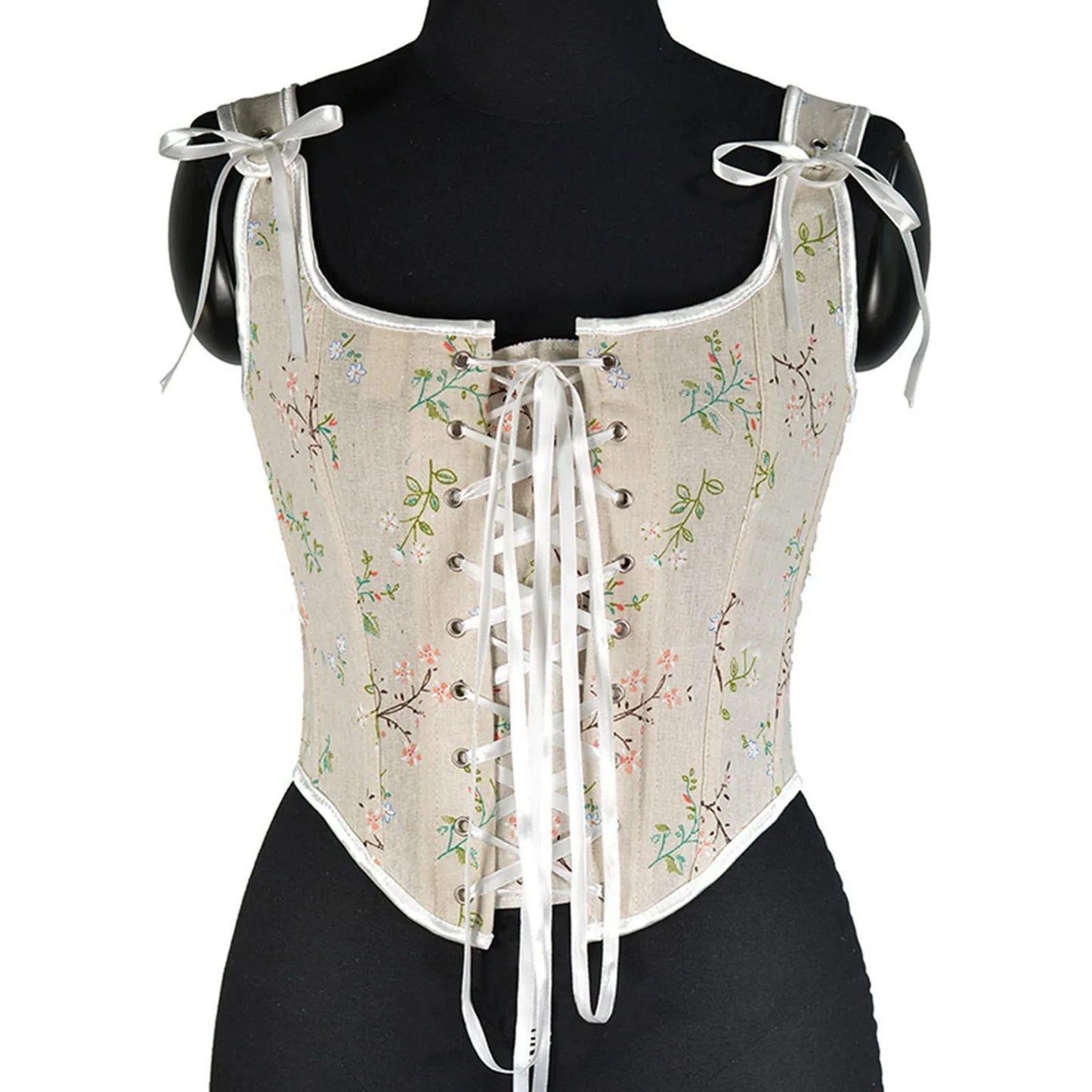 Floral Print Push Up Corset Top