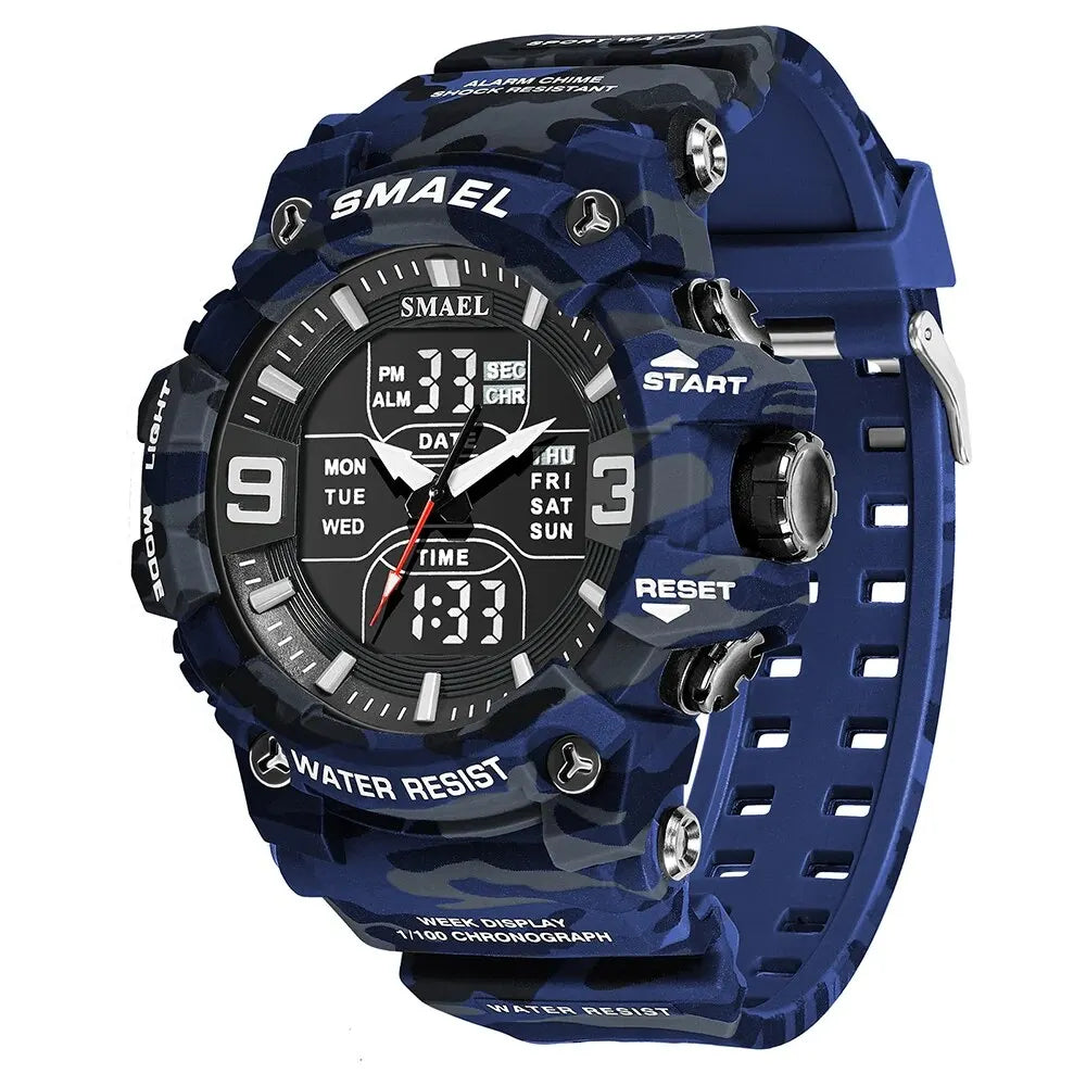 SMAEL 8049MC Camouflage Digital Waterproof Sports Watch