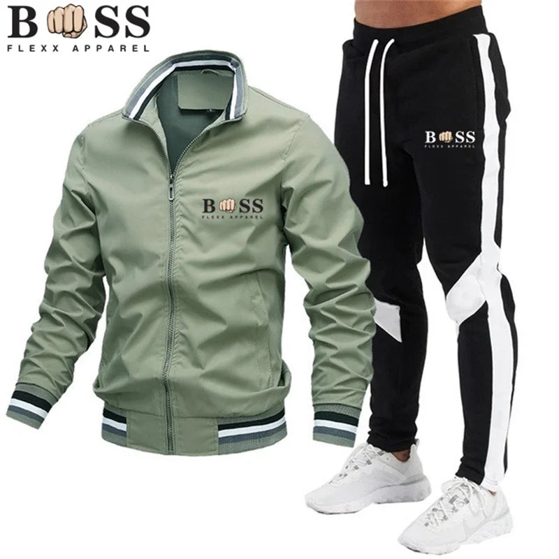 Mens Sweatshirt+sweatpants Sports Suit