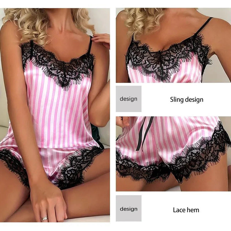 2 Piece  Suspender Pajama Set