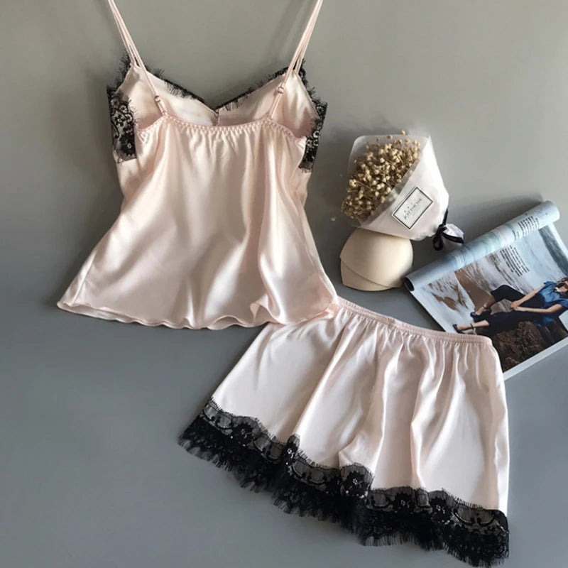 Suspender Shorts 2 Piece Pajama