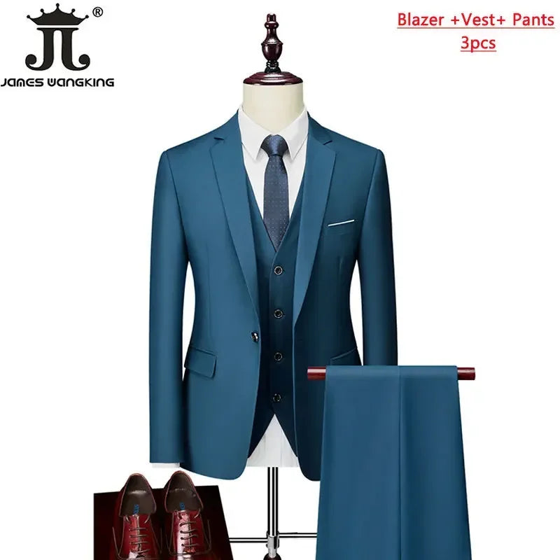 ( Jacket+Vest+Pants ) Formal Business Suit