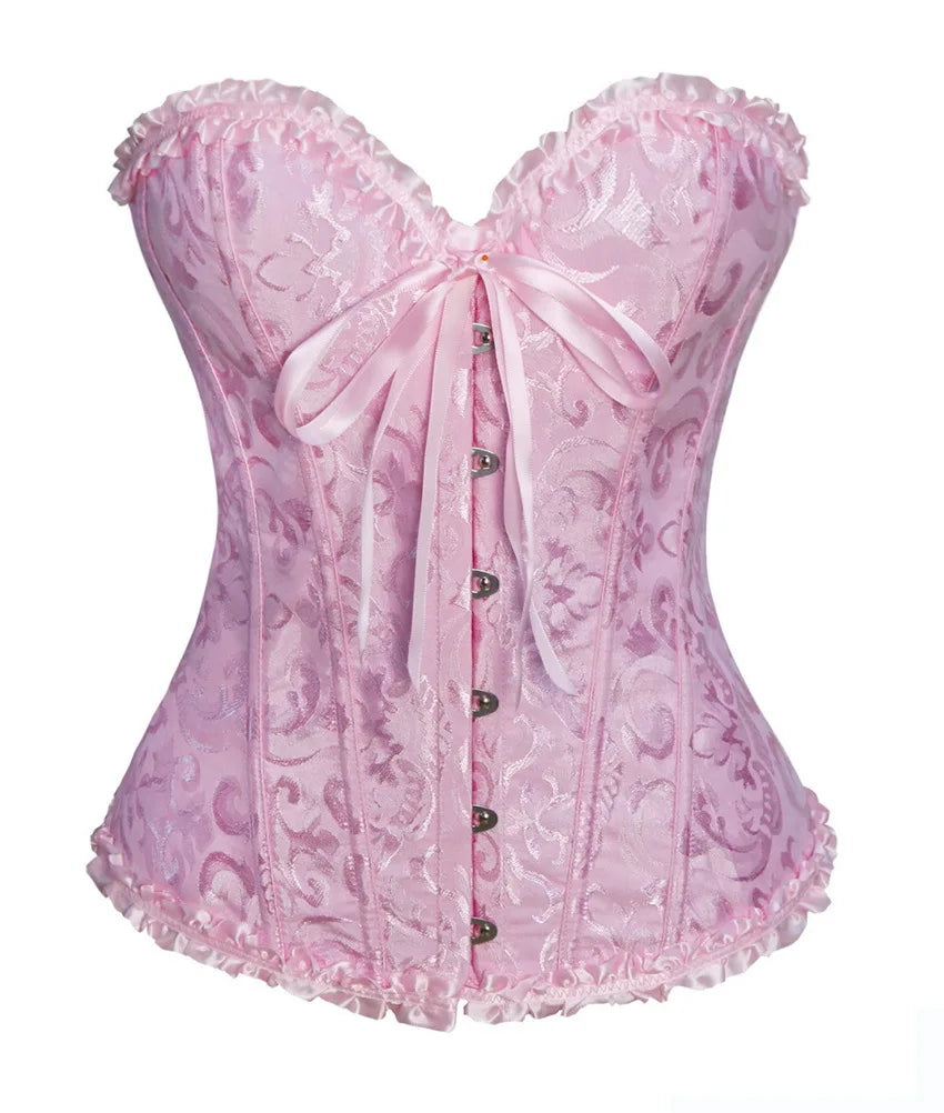 Ruffled Over-burst Push Up - Top Corset