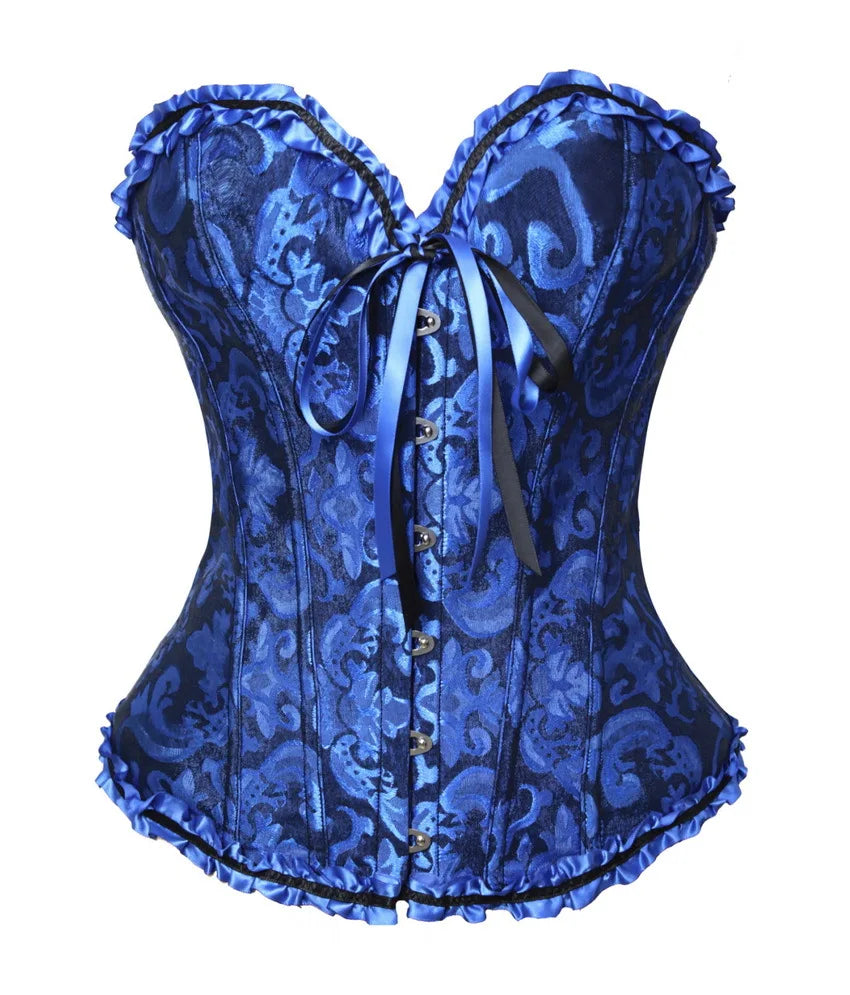 Ruffled Over-burst Push Up - Top Corset