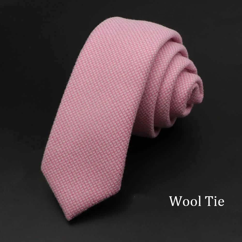 High Quality Solid Cotton Men Necktie