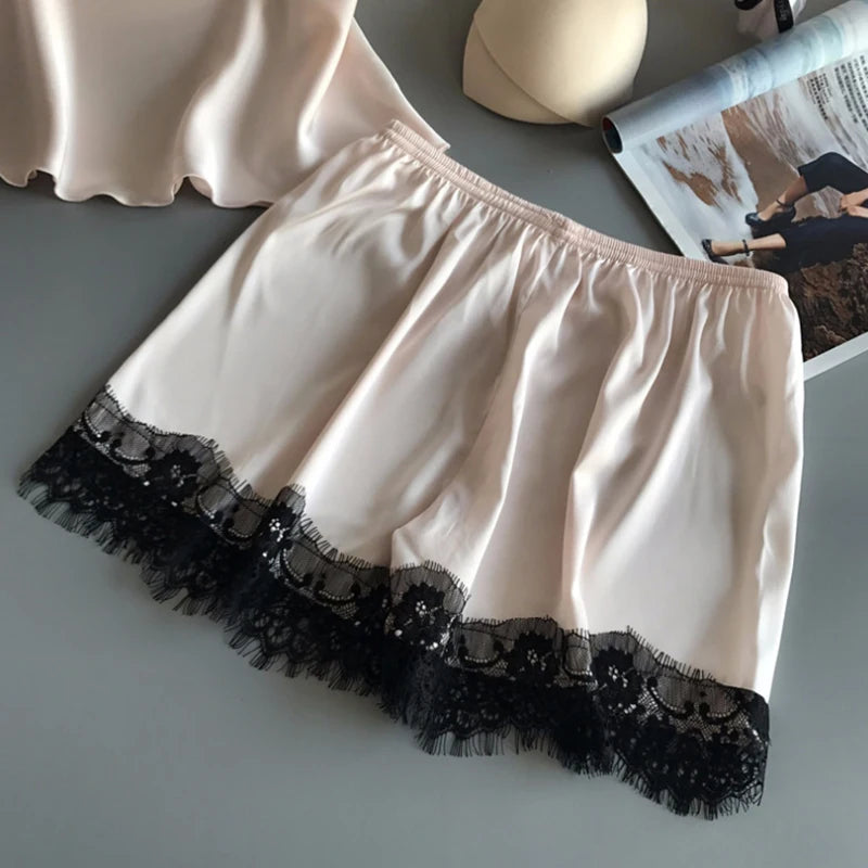 Suspender Shorts 2 Piece Pajama