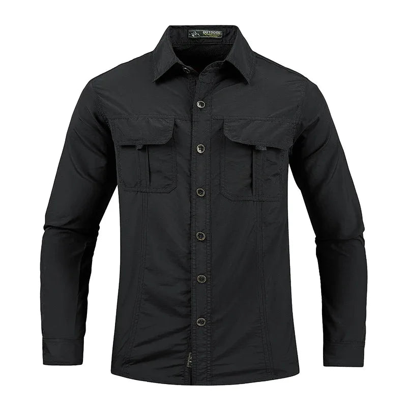 Tactical Long-Sleeved Cargo Shirt