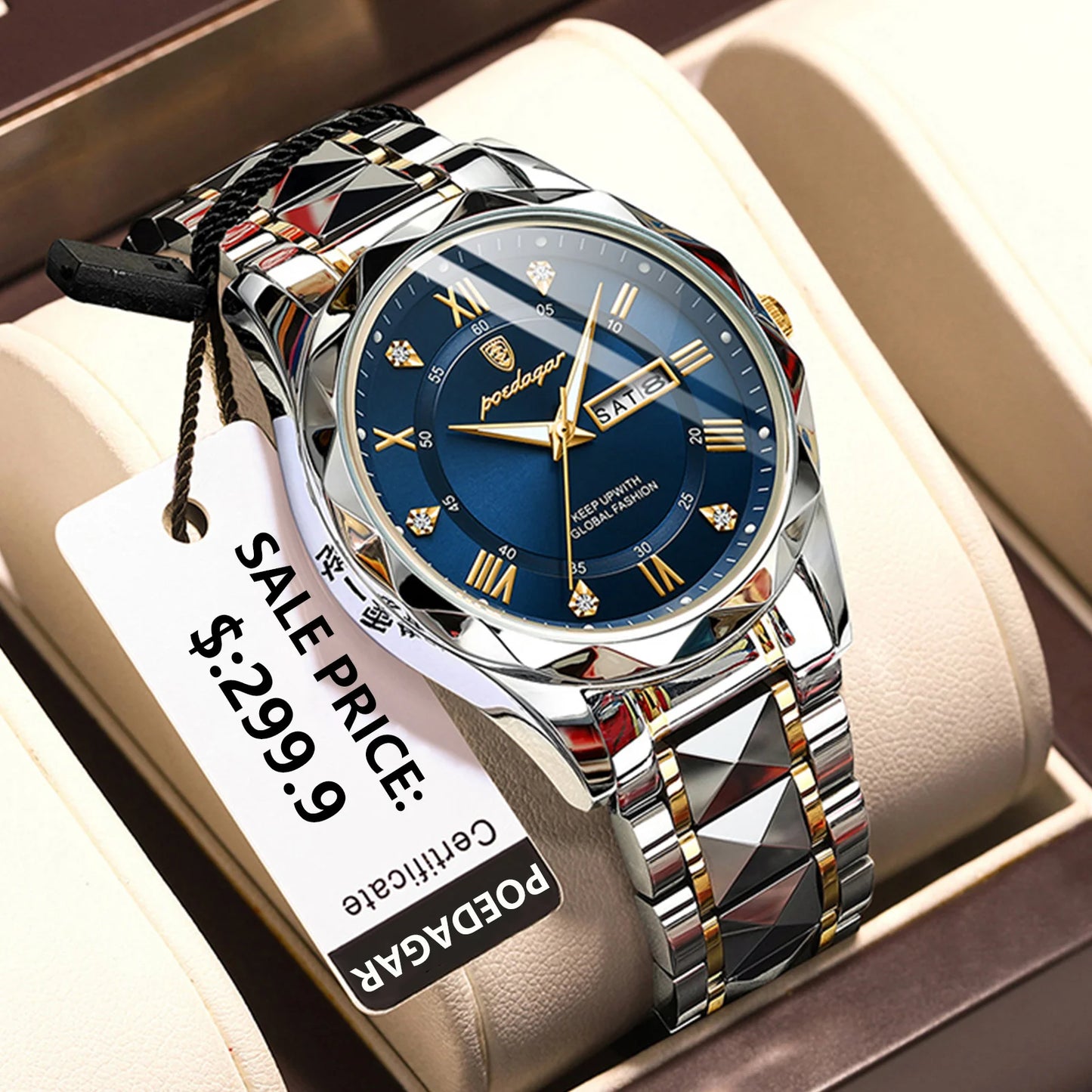 POEDAGAR  Luxury Man Wristwatch