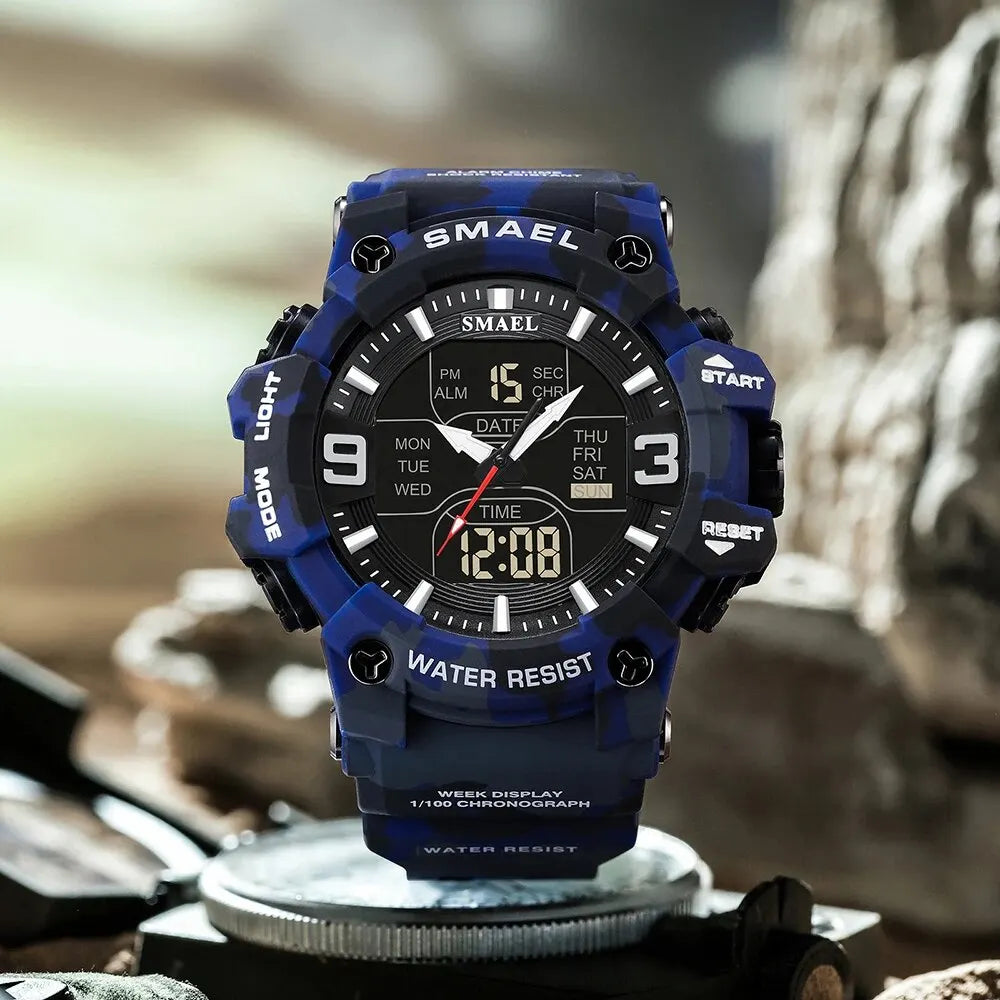 SMAEL 8049MC Camouflage Digital Waterproof Sports Watch