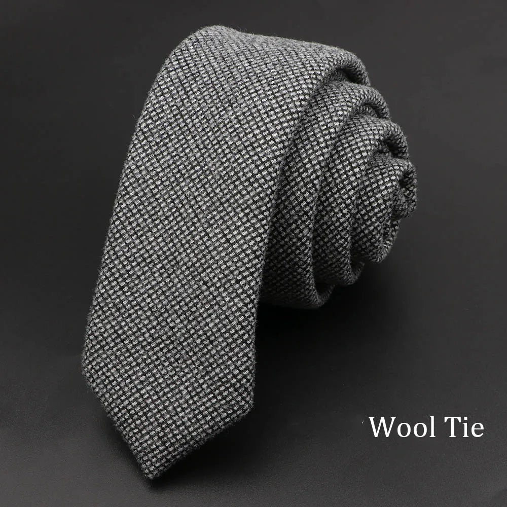 High Quality Solid Cotton Men Necktie