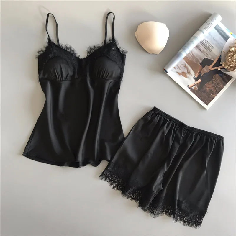 Suspender Shorts 2 Piece Pajama