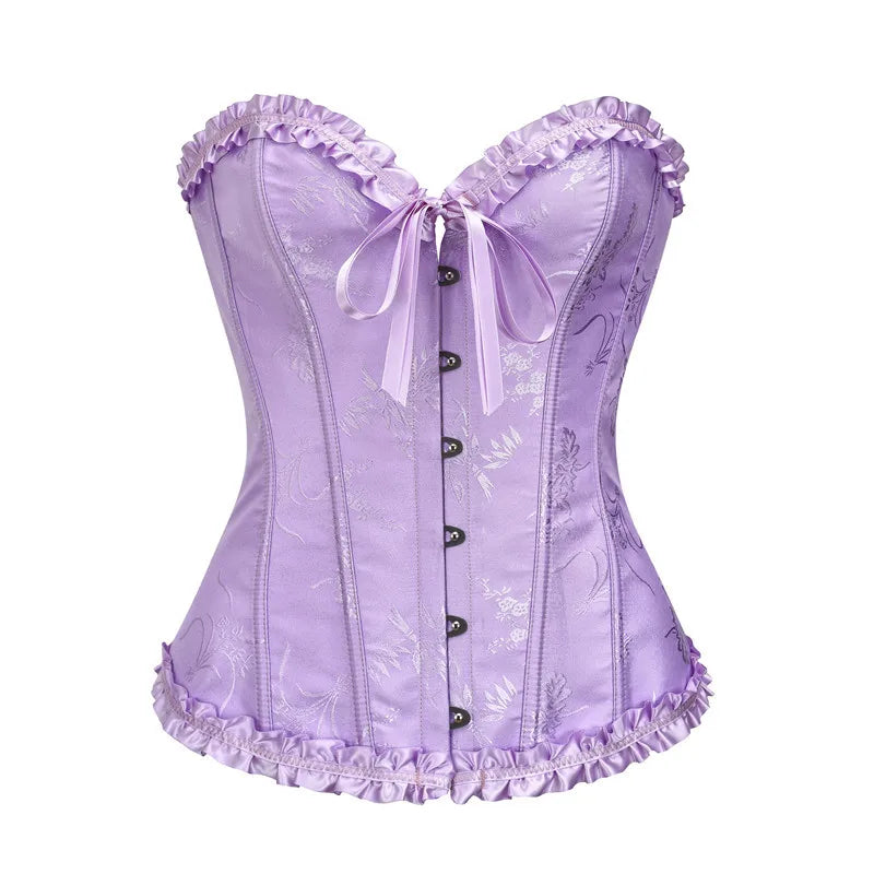 Ruffled Over-burst Push Up - Top Corset