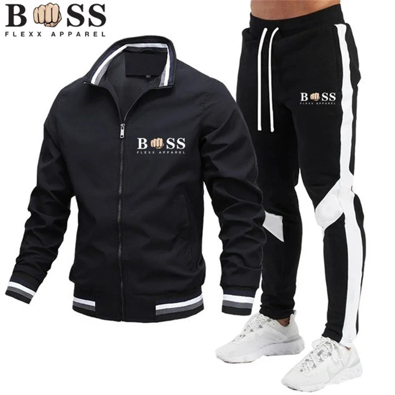 Mens Sweatshirt+sweatpants Sports Suit
